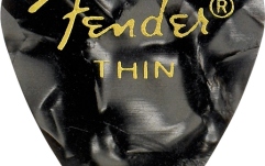 Pene de Chitară Fender Premium Celluloid 351 Shape Picks Thin Black Moto 12-Pack