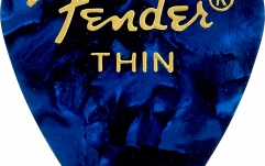 Pene de Chitară Fender Premium Celluloid 351 Shape Picks Thin Blue Moto 12-Pack