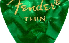 Pene de Chitară Fender Premium Celluloid 351 Shape Picks Thin Green Moto 12-Pack