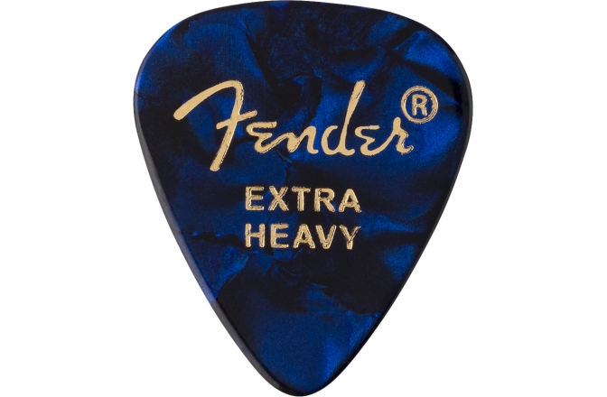 Pene de Chitară Fender Premium Celluloid Blue Moto 351 Shape Extra Heavy 12 Count