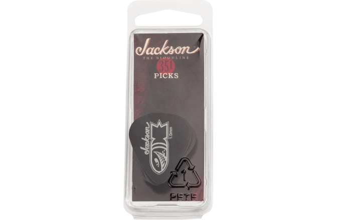 Pene de Chitară Jackson 351 Bomb Picks Black Heavy 1mm