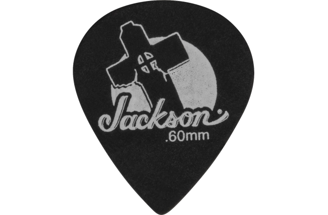 Pene de Chitară Jackson 551 Leaning Cross Picks Black Thin/Med .60mm