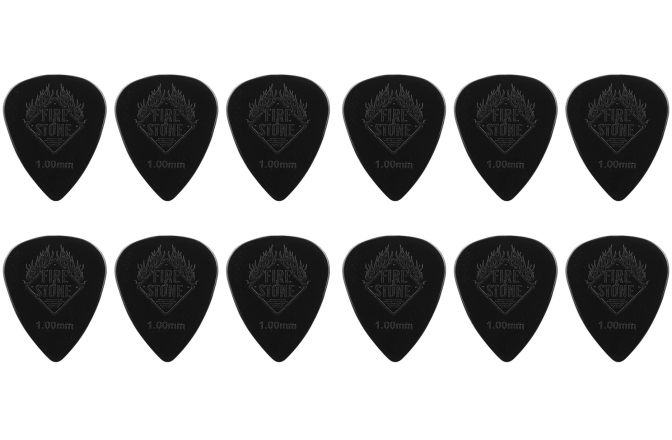 Pene de chitara set  Fire&Stone Pana F&S Nylon 1,00 mm, negru