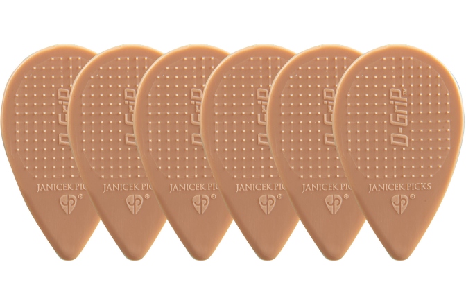 Pene de chitara set  Janicek Picks  Janicek  Nylonpicks 0,80 maro deschis set 6