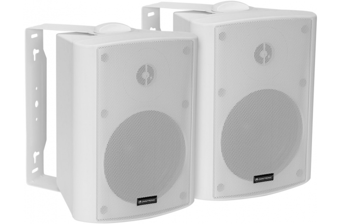 Pereche de difuzoare active cu 2 căi și cu woofer de 5" Omnitronic ALP-5A Active Speaker Set white