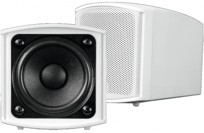 Pereche difuzoare cu suport Omnitronic OD-2 Wall Speaker 8Ohms white 2x