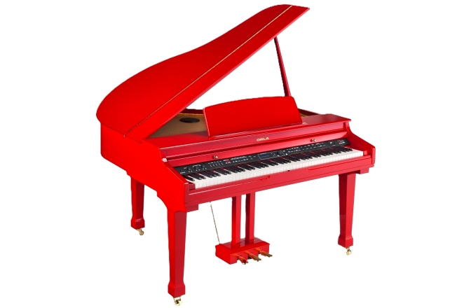 Pian digital cu coadă Orla GRAND 500 Red with Fatar keyboard