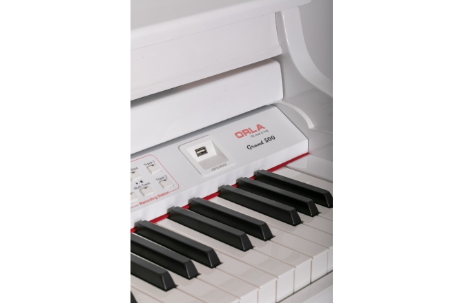 Pian digital cu coadă Orla GRAND 500 White with Fatar keyboard