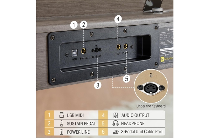 Pian digital Donner DDP-60 GR