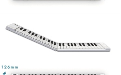 Pian digital pliabil Carry-On Folding Piano 49 Touch White