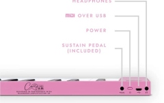 Pian digital pliabil Carry-On Folding Piano 88 Keys Pink