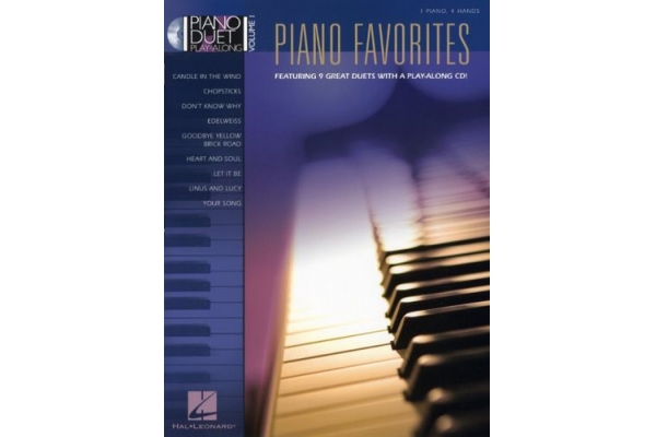 PIANO DUET PLAY-ALONG VOLUME 1  PIANO FAVOURITES PF BOOK/CD