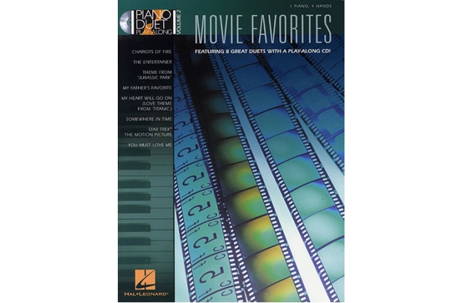 No brand PIANO DUET PLAY-ALONG VOLUME 2  MOVIE FAVOURITES PF BOOK/CD