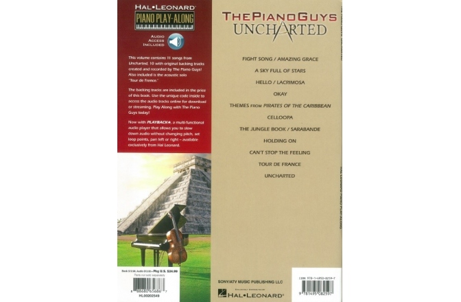No brand Piano Play-Along Volume 8: The Piano Guys - Uncharted (Book/Online Audio)