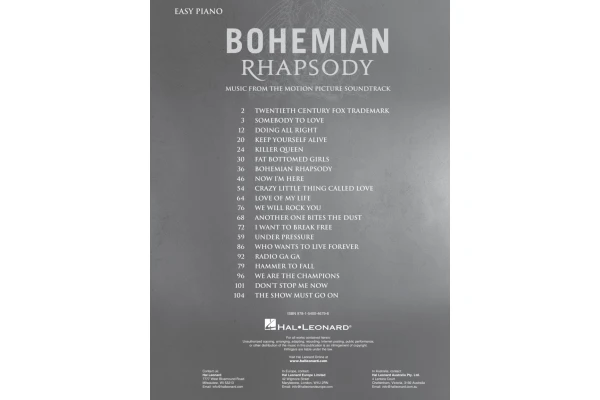  Bohemian Rhapsody Easy Piano — 2