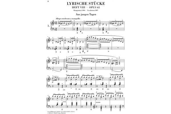  Lyric Pieces - Volume VIII Op.65 — 2