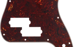 Pickguard Fender Pickguard Precision Bass 13-Hole Mount (with Truss Rod Notch) Tortoise Shell 4-Ply