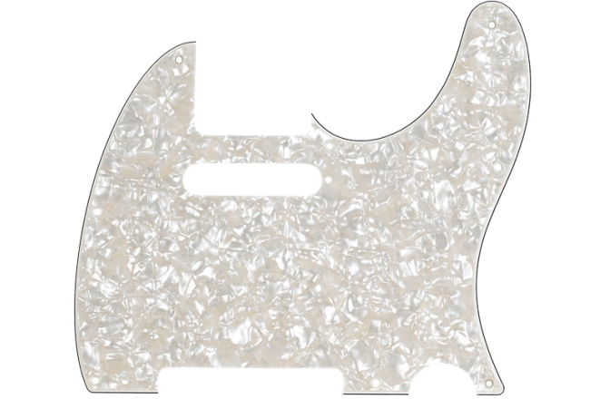 Pickguard  Fender Pickguard Telecaster 8-Hole Mount Aged White Pearl 4-Ply