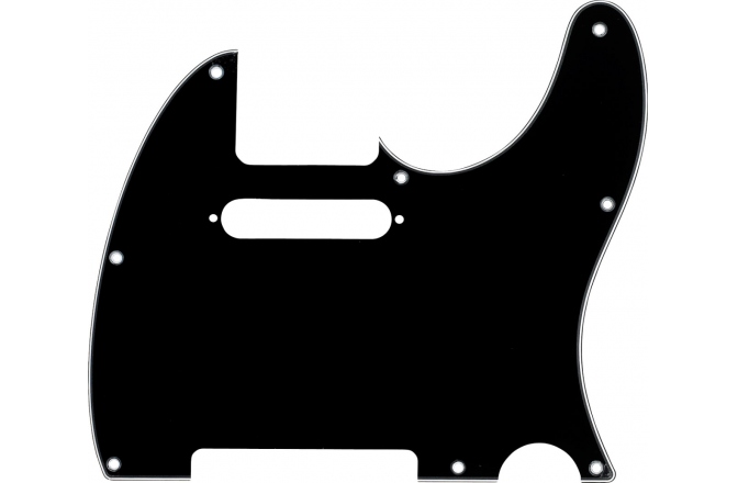 Pickguard  Fender Pickguard Telecaster 8-Hole Mount Black 3-Ply