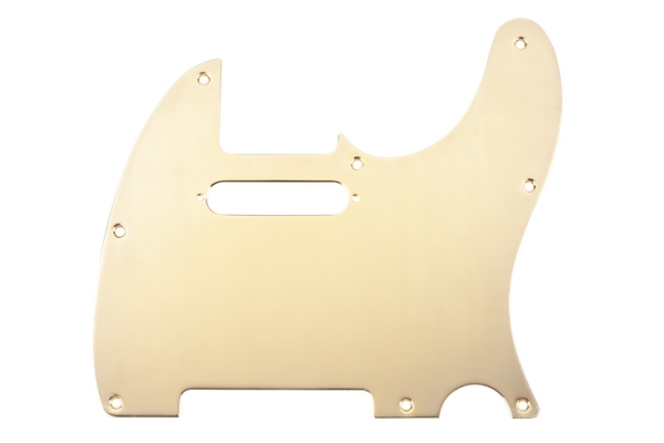 Pickguard Telecaster 8-Hole Mount Gold-Plated 1-Ply