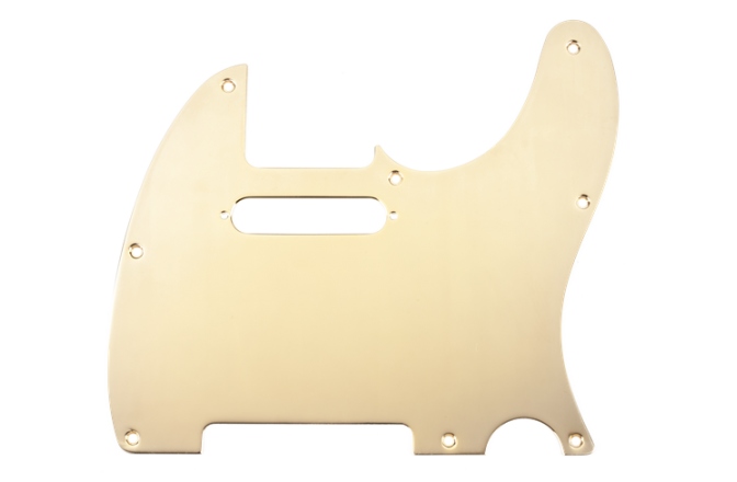 Pickguard Fender Pickguard Telecaster 8-Hole Mount Gold-Plated 1-Ply
