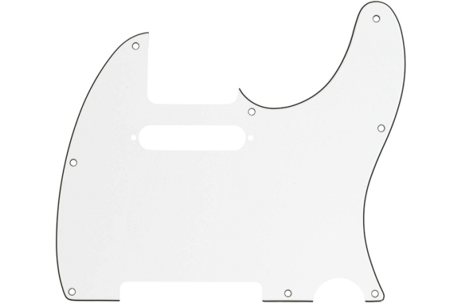 Pickguard  Fender Pickguard Telecaster 8-Hole Mount Parchment 3-Ply