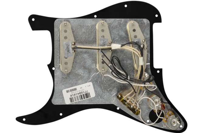 Pickguard  Fender Pre-Wired Strat Pickguard Custom Shop Custom '69 SSS Black 11 Hole PG