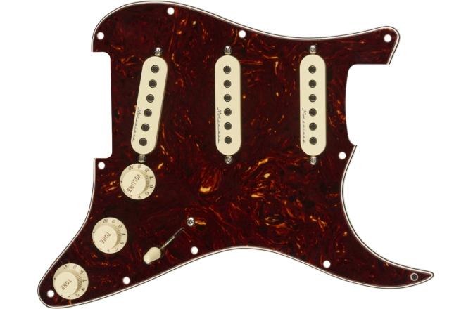 Pickguard Fender Pre-Wired Strat Pickguard Hot Noiseless SSS Tortoise Shell 11 Hole PG
