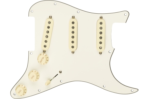Pre-Wired Strat Pickguard Original '57/'62 SSS Parchment 11 Hole PG