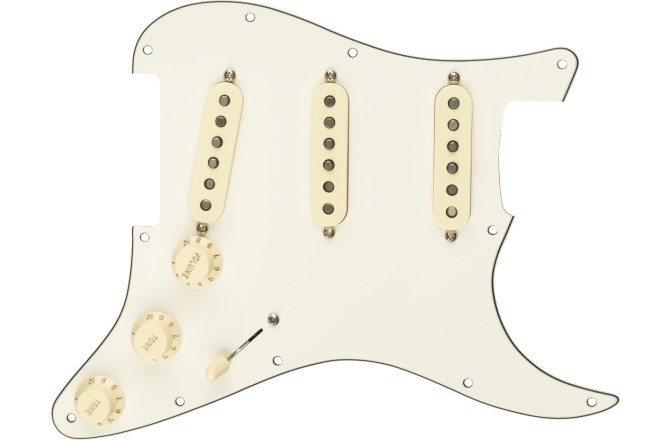 Pickguard  Fender Pre-Wired Strat Pickguard Original '57/'62 SSS Parchment 11 Hole PG