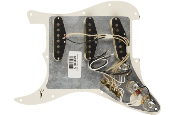 Pickguard  Fender Pre-Wired Strat Pickguard Original '57/'62 SSS Parchment 11 Hole PG