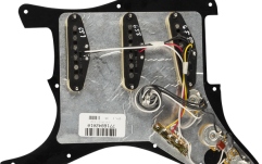 Pickguard Fender Pre-Wired Strat Pickguard Tex-Mex SSS Black 11 Hole PG