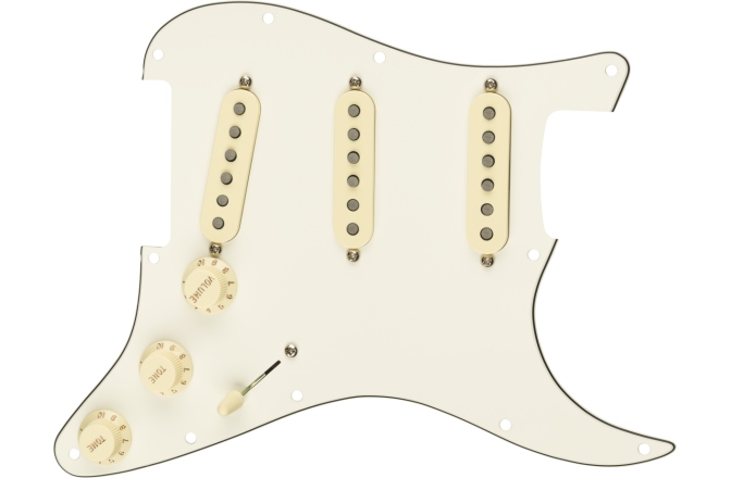 Pickguard Fender Pre-Wired Strat Pickguard Tex-Mex SSS Parchment 11 Hole PG