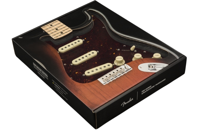 Pickguard  Fender Pre-Wired Strat Pickguard Vintage Noiseless SSS Tortoise Shell 11 Hole PG