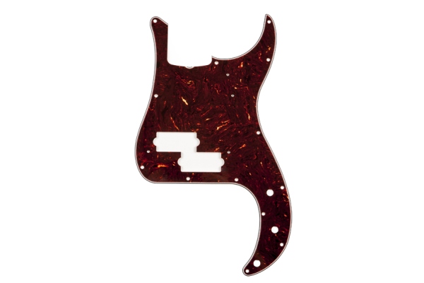 Pure Vintage Pickguard '63 Precision Bass 13-Hole Mount Brown Shell 3-Ply