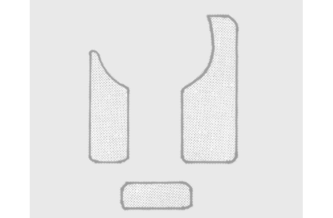 Pickguard Gewa Pickguard Set pt chitara clasica, 3 componente