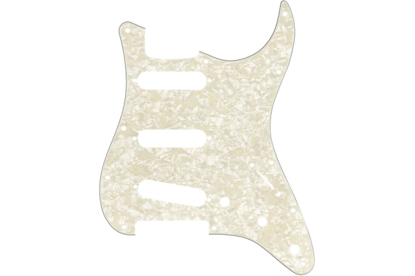 Pickguard Stratocaster S/S/S  Aged White Pearl 