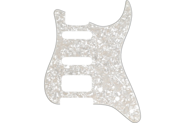Pickguard Stratocaster H/S/S Aged White Moto 4-Ply
