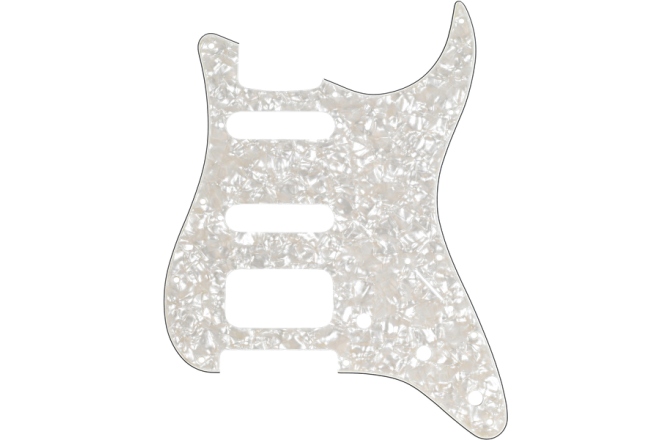 Pickguard Strat H/S/S Fender Pickguard Stratocaster H/S/S Aged White Moto 4-Ply
