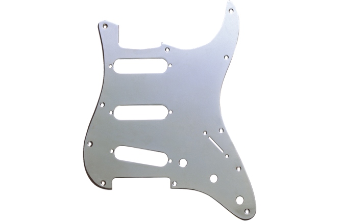 Pickguard Strat SSS Fender Pickguard Stratocaster S/S/S Mount Chrome-Plated 1-Ply