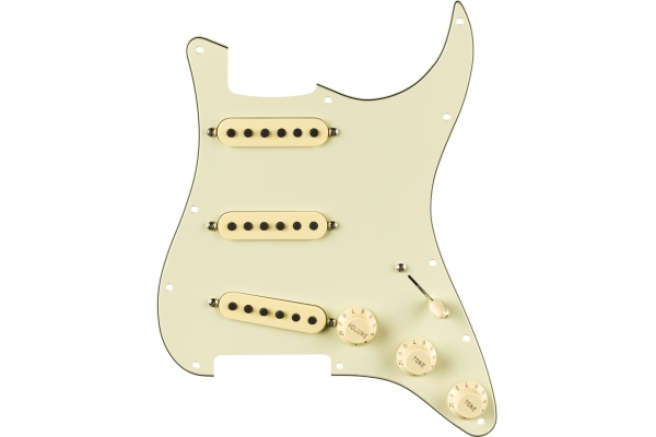 Pre-Wired Strat Pickguard Eric Johnson Signature Mint Green 11 Hole PG