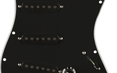 Pickguard Strat SSS Fender Pre-Wired Strat Pickguard Pure Vintage '65 w/RWRP Middle Black 