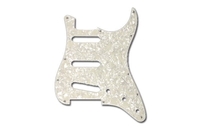 Pickguard Stratocaster Fender Pickguard Strat White Pearl