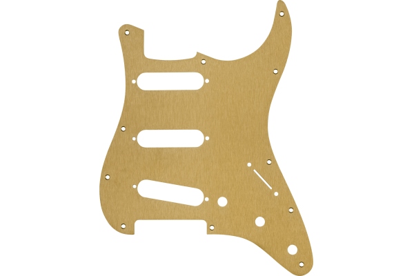 Pickguard Stratocaster S/S/S 11 Gold Anodized Aluminum