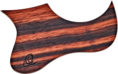 Pickguard Ukulele  Ortega Wooden Pickguard for Ukulele - Striped Ebony for CC &#38; SO