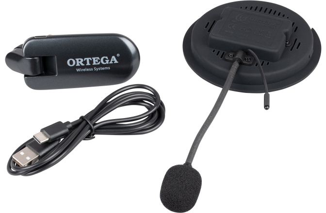 Pickup gaură rezonanță Ortega Wireless Soundhole Pickup System for classical guitars - 86 mm Diameter OSWS86
