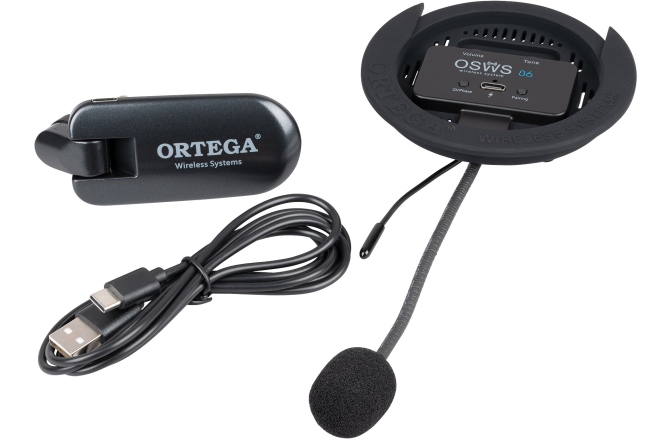 Pickup gaură rezonanță Ortega Wireless Soundhole Pickup System for classical guitars - 86 mm Diameter OSWS86