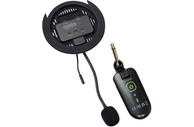 Pickup gaură rezonanță Ortega Wireless Soundhole Pickup System for classical guitars - 86 mm Diameter OSWS86