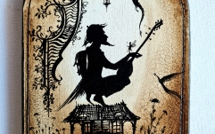 Pictura pe lemn  No brand Pictura pe lemn - Bouzouki 22 x 14