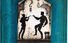 Pictură pe lemn No brand Pictură pe lemn - Violonist și dansator I 34.5 x 24.5
